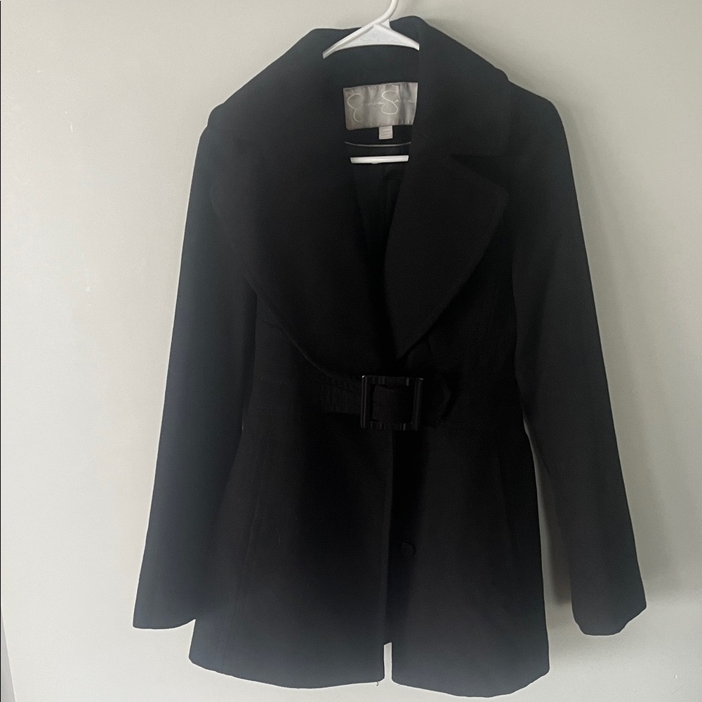 Jessica Simpson Black Trench Coat
